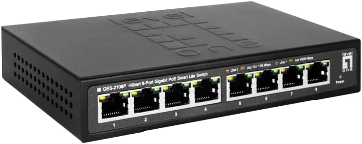 LevelOne GES-2108P 8-Port Gigabit PoE Switch
