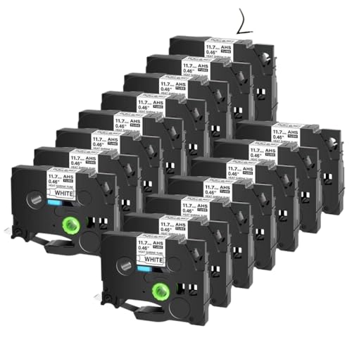 15PK 11.7mm �M���k�`���[�u�e�[�v HSE-231 HSE221 641 651 �u���b�N�I���z���C�g���x���e�[�v�Ή� ���x�����[�J�[�p (�u���b�N�I���z���C�g)