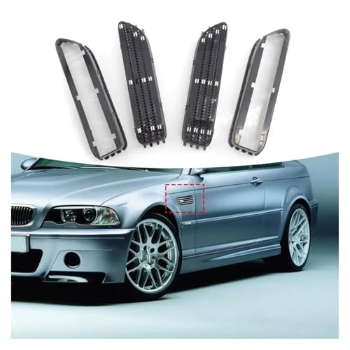 Grilles calandre avant et d'aération noire pour BMW Série 3 M3 E46 2001-2006 - 3