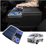 CRAFT WORKS (クラフトワークス) ハイエース 200系 DX 用 コンソールボックス アームレスト センターコンソール ドリンクテーブル 専用 標準 (ワイヤレス充電無)