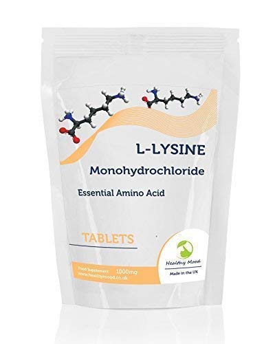 L-lysine Hydrochloride 1000mg Health Food Supplement Amino Acid 60 Tablets Pills HEALTHY MOOD UK Quality Nutrients