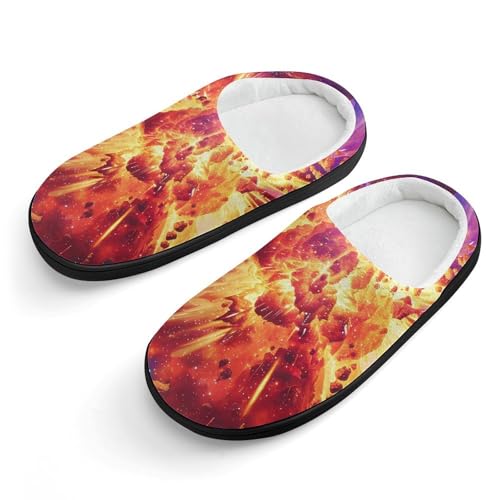 A Big Explosion Nebula Cute Cotton Slippers Anti-slip House Shoe Slipper Indoor Outdoor