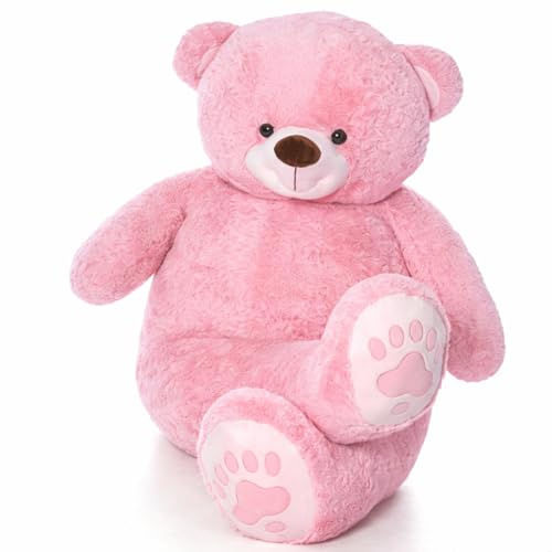 Image of 2 Feet Pink Giant Teddy Bear Soft, Plush, and Cuddly Stuffed Animal for Kids, Birthdays, Anniversaries, Valentine's Day, and Special Occasions Large Huggable (Pink /24 inch)