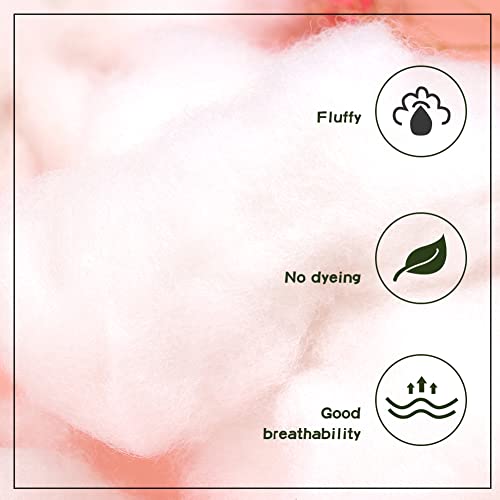 BUTUZE Polyester Fiber, High Resilience Fill Fiber, Premium Fiber Fill, Stuffing for Small Dolls Part Pillow Comforter DIY Pets Bed, 600g/1.4LB Recyclable