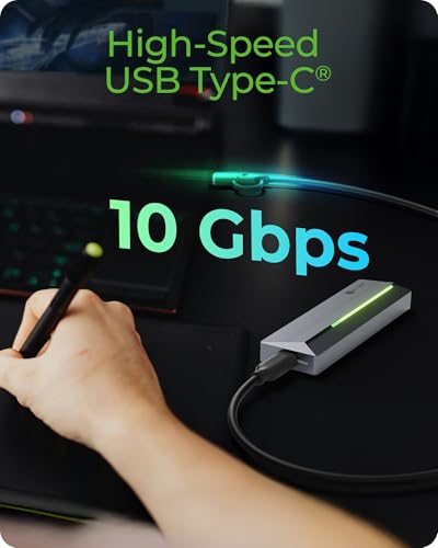 Carcasa Externa ICY BOX para SSD M.2 NVMe/SATA con Luz RGB miniatura 4