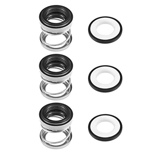 uxcell Mechanical Shaft Seal Replacement for Pool Spa Pump 3pcs 108-19