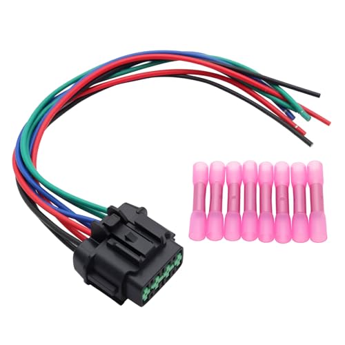 8-Way Front Headlamp Headlight Connector Plug Compatible with Infiniti Q50