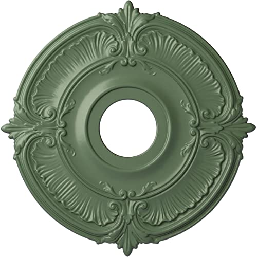 Image of Ekena Millwork CM18ATAGFDecorative Ceiling Medallions Modeled After Original Historical Patterns & Designs, Athenian Green