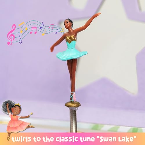 Image of Giggle & Honey Musical Ballerina Jewelry Box for Girls | Music Boxes for Little Girls | Toddler Jewelry Box for 4 Year Old Kids | Toys for Toddlers | Birthday Gifts for Kids 5, 6, 7, 8, 9 Years