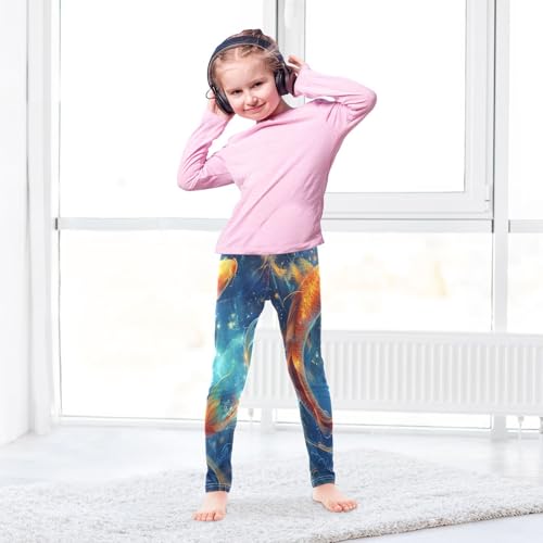 Toddler Girls Leggings Printed Yoga Pants Leggings Koi Carp for Kids4