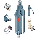 CATPICK 2-in-1 Cat Nail Clippers & Dog Nail Clippers Trimmers for Large Medium Small Dogs Cats Claw Trimmer Quick Sensor and Safety Guard USB Rechargeable with 2 LED Lights Dogs Nail Trimmer