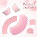 Vesici 100 Pcs Pink Cupcake Liner Pastel Cupcake Paper Wrappers Scalloped Baking Cups Bake Artistic Cake Cups Decoration for Fall Xmas Easter Breast Cancer Awareness Wedding Birthday Party Supplies