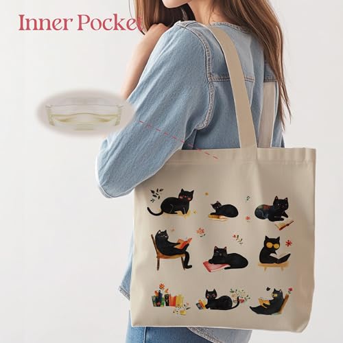 Image of Aesthetic Tote Bag for Women | Medium Size with Inner Pocket | Stylish & Practical