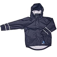 DRY KIDS Childrens PU Jacket Navy 7/8yrs
