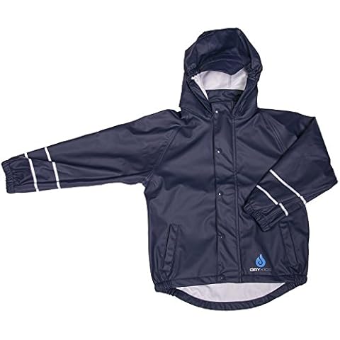 DRY KIDS Childrens PU Jacket Navy 5/6yrs Cover