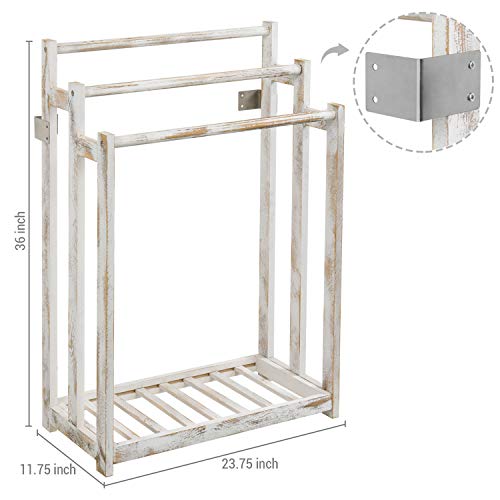 Mygiftshabbywhitewashedwoodfreestanding3bartowelrackholderwithbottomstorageshelflaundryandbathroomtoweldryingrack Urban Country Home Decor Mygift shabby whitewashed wood freestanding 3 bar towel rack holder with bottom storage shelf laundry and bathroom towel drying rack urban country home decor