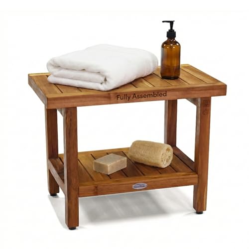 Image of AquaTeak Spa 24 inch Teak Shower Bench
