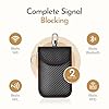 Faraday Pouch for Car Keys 2 pack- Advanced RFID Blocking, Anti Theft Car Key Signal Blocker Pouch- Key Fob Protection Pouch with Metal Clip & Sturdy Velcro Close- Keyless Car Key Protection Bag- 2pcs #2