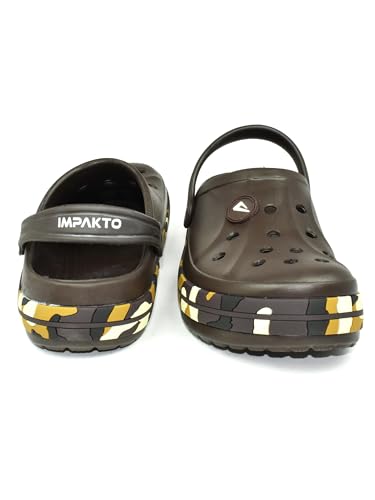 Image of Impakto by Ajanta Men's Classic Ultra Soft Clogs /Sandals with Adjustable Back Strap for Adult| Comfortable & Lightweight| Stylish & Anti-Skid|Indoor & Outdoor Waterproof Casual Mules Gents /Boys