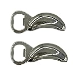 Chicago Cloud Gate 'The Bean' Can Opener Souvenir Chrome by Butt Bat, Silver (Pack of 2)