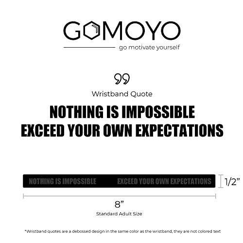 nothing is impossible exceed your own expectations motivational silicone wristbands rubberband bracelets for fitness workouts exercise basketball lifting team sports