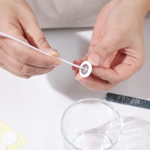 BOOWAN NICOLE 100 piezas mechas pre-enceradas para velas miniatura 4