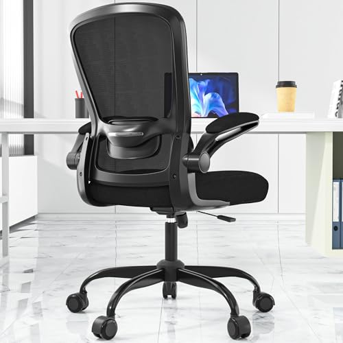 Mimoglad Ergonomic Office Chair - BIFMA Certified, Flip-up Armrests &