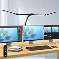 Micomlan 36W Bright Led Desk Lamp with Clamp, 47 Inches Long Architect Desk Lamp Home Office, Dimmable Desk Light with Remote Adjustable Monitor Light Bar Tall Office Light for Computer Table Desktop