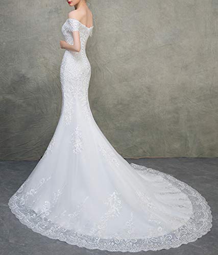 Petticoats for Women Mermaid Petticoat Fishtail Underskirt Floor Length Trumpet Crinoline for Mermaid Wedding Dress White3