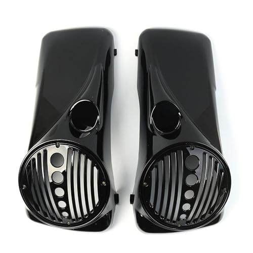 8" Speaker Lids w/Tweeter Port para Harley Touring 1994-2013 miniatura 6