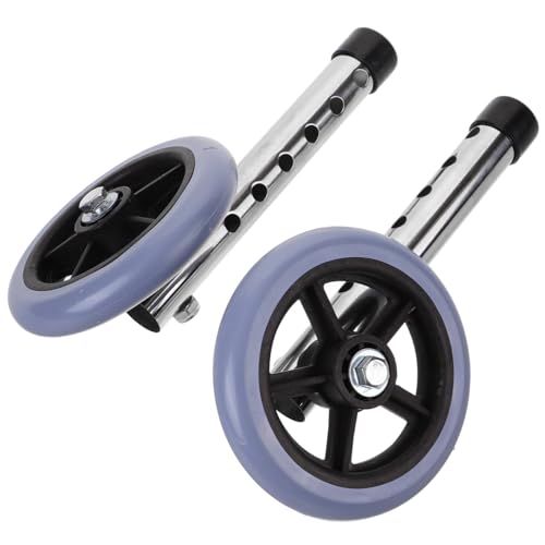 PAMINGONO 実用的な助行器用前輪交換用車輪 脚管対応 部品 アルミ合製 静音性重視 高耐久性 車いすやバギーにも対応