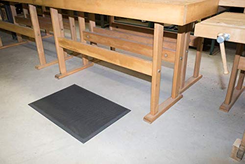 Grand Tapis Ergonomique Anti-Fatigue pour intérieur Confortable 90cm x 60cm x 2cm