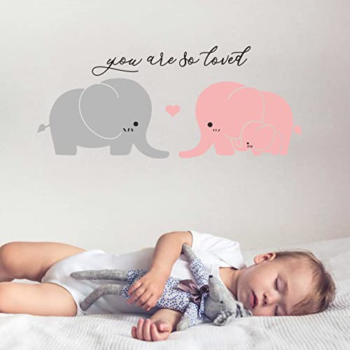 Elephant Wall Decal Nursery Wall Stickers Baby Kids Room Wall Decor A2 miniatura 4