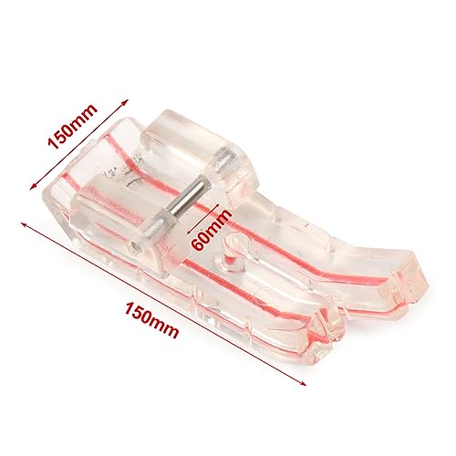 Lirun 1Pc Clear View 1/4" Pie Prensatelas Para Máquina De Coser miniatura 5
