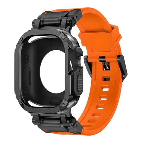 Bracelet en silicone pour iWatch série 9 8 7 évitant les rayures du boîtier