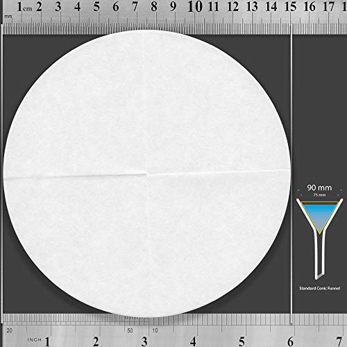 Image of Filter Paper 15 cm Cone-Folded Filter Paper,Pre-Stacked Pyramids, Qualitative Grade 4 - ZENPORE Fast Flow 150 mm(200 Discs)