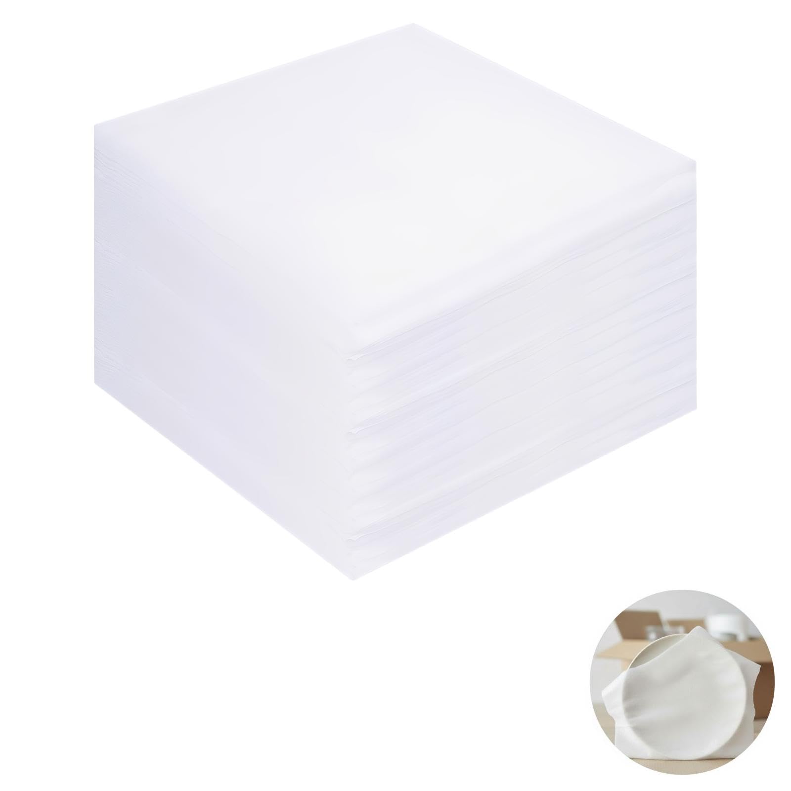 100 hojas de espuma para artículos frágiles, hojas de embalaje acolchadas para platos, vasos, jarrones, suministros de mudanza, materiales de embalaje para productos electrónicos y muebles