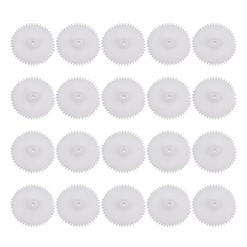 Jutagoss 20pcs Plastic Gears 46 Teeth Model 462A Reduction Gear Plastic Worm Gears for RC Car Robot Motor
