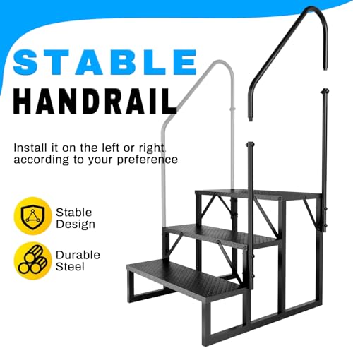 Image of RV Step 3 Step Ladder with 2 Handrails