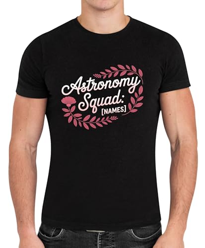 Classic Collective Shirt with Name Team Design Groups Science - Astronomy Squad Black
