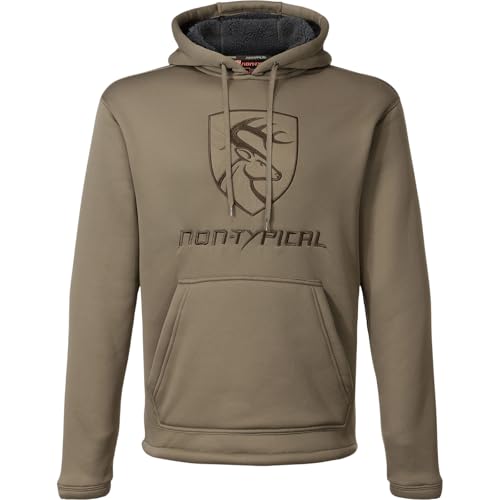 Drake Waterfowl Men's LST Silencer Fleece-Lined Hoodie | Heavyweight Hunting Hoodie with Warm Kangaroo Pocket & Quiet Fabric