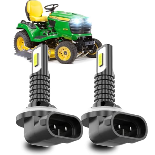 TJJTGBR Compatible for Deere Gator X754 X758 XUV 550 560 590i JD AM144881, 886/894/896/881 Light Bulbs, LED Bulbs?Plug N Play, 300% Brightness, 6000K White 12V 35W Light Bulbs, 2-Pack