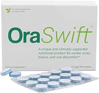 Oraswift All Natural Canker Sore Medicine and Mouth Sores Relief | Effective for Mouth Ulcers, Cold Sores, Dry Mouth, Stomatitis, Gingivitis | Supports Fast Healing of Mucosal Lining in The Mouth