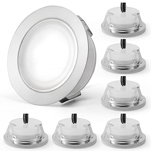 【IP67 IMPERMEABILE + A PROVA DI POLVERE】Materiali di alta qualità: PC + acciaio inossidabile, forte e durevole, senza ruggine. Funziona con alimentatori DC 12V, faretti incasso esterni e cavi sono impermeabili IP67 e consentono l'uso in interni ed esterni. （Giardini, armadi, bagni, scale, terrazze, piscine.）