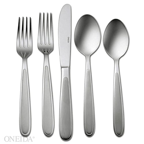 Oneida Jordan 90 Piece Casual Flatware Set, 18/0 Stainless, Service for 12
