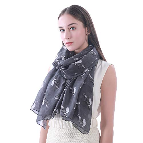 Lina & Lily English Springer Spaniel Dog Print Large Scarf Shawl, Gift for Dog Lover2
