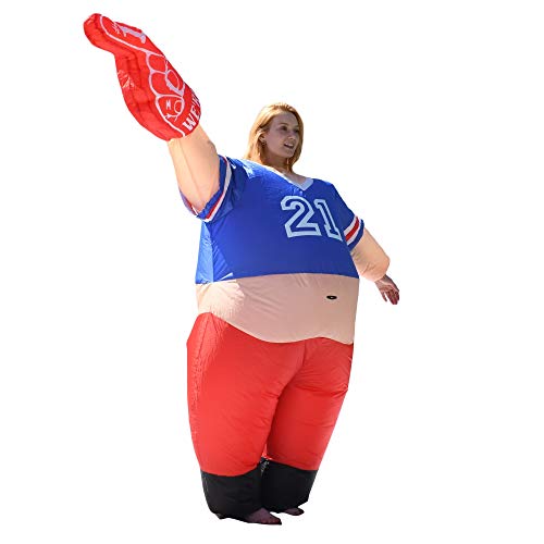 ALEKO ICP04 Halloween Inflatable Party Costume - Pot Belly #1 Sports Fan - Adult Sized - Image 3