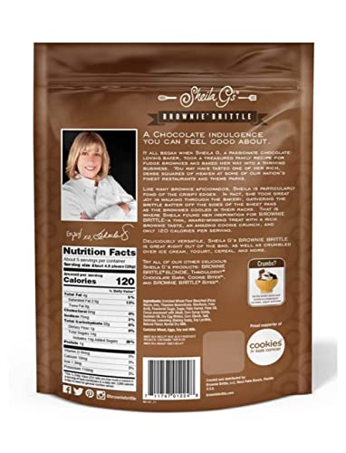 Chocolate Chip Brownie Brittle Sheila G's Bundle - 16 Oz Each Bag - Comes With Stone Cove Firdge Magnet - Choose 2, 3, Or 4 Pack (4 Pack) #TOP2