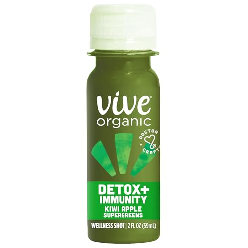 Vive Organic Detox + Immunity Kiwi Apple Wellness Shot 2 fl oz Bottle