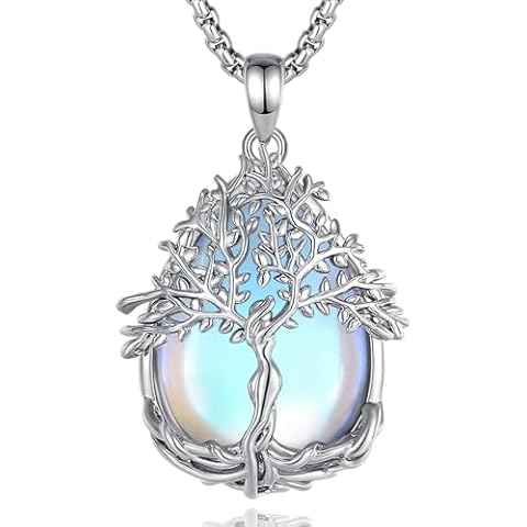 Vito Moonstone Tree of Life Necklace Cover